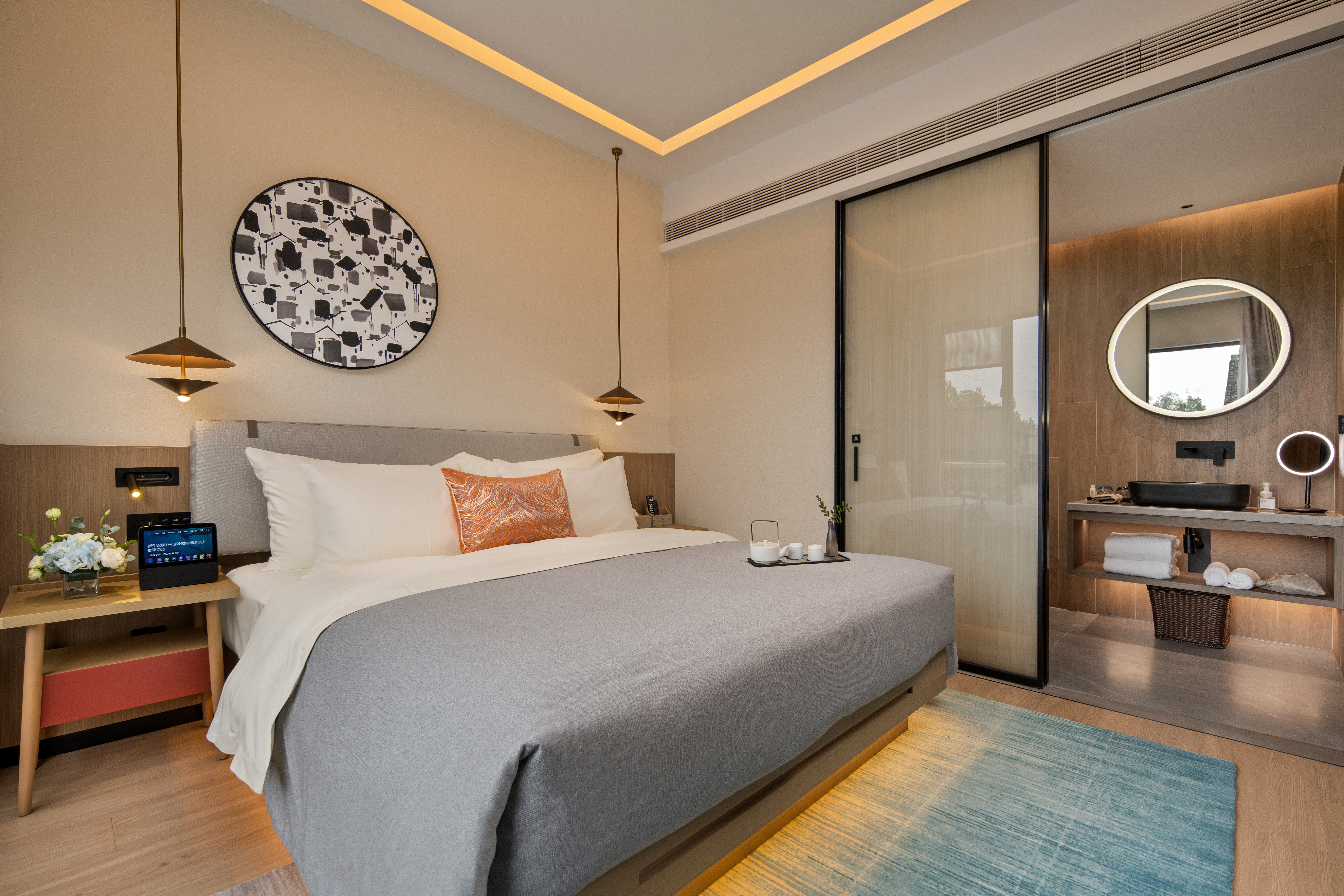 屋檐听雨院景大床房（酣然入梦+mini冰箱）