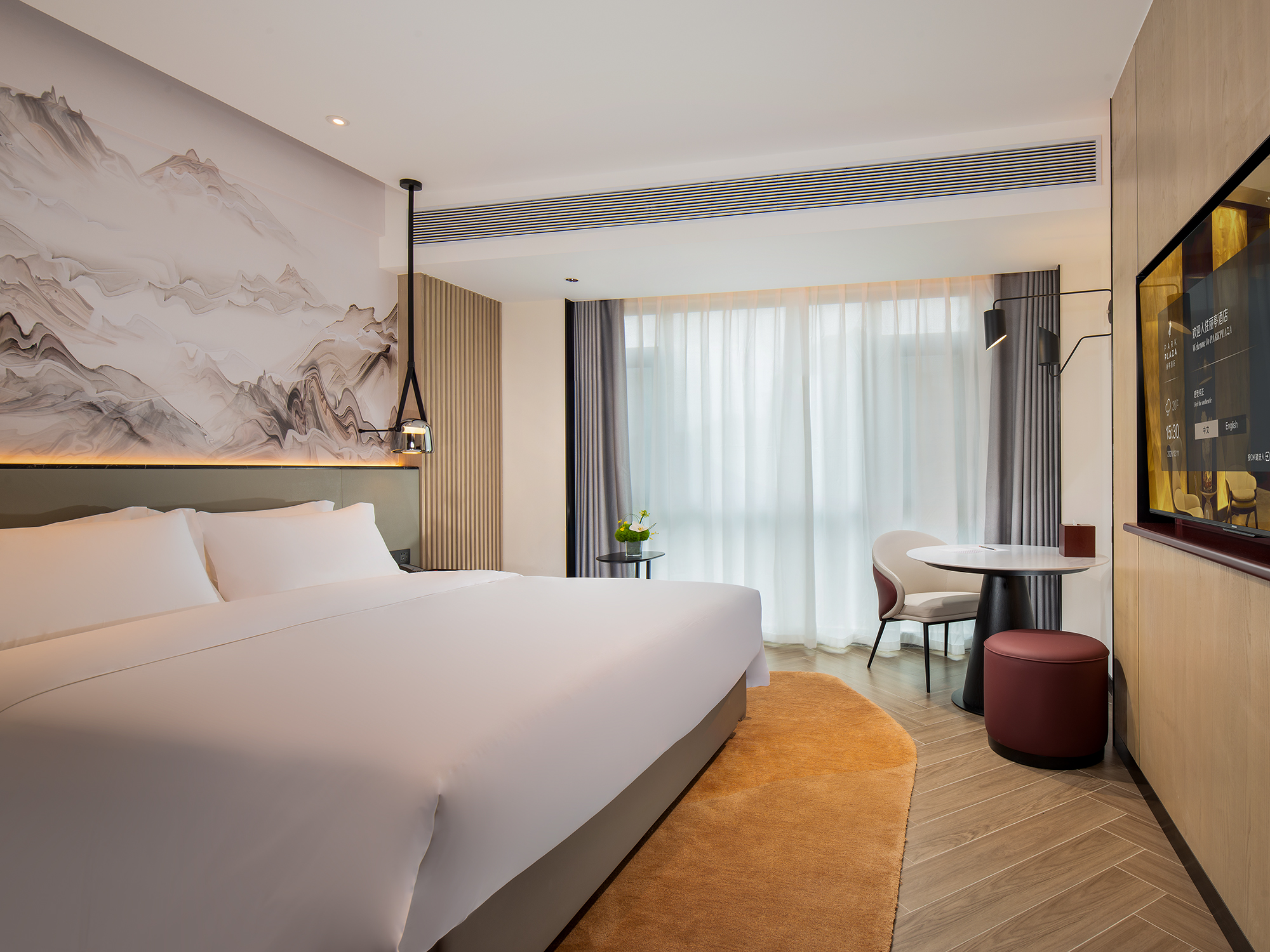 雅痞山景大床房