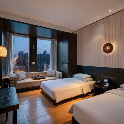 精選景觀雙床房「俯瞰繁華都市夜景」 武漢光谷凱悦酒店優惠
