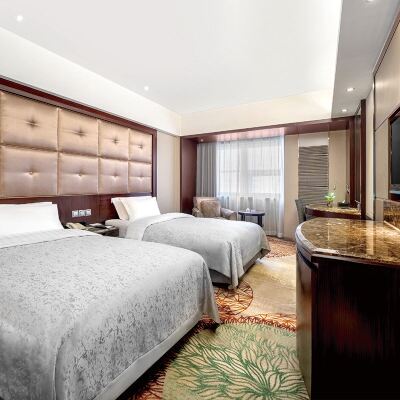 豪華雙床房（城景+助眠床墊+浴缸） 黑龍江金谷大廈（中央大街店）優惠