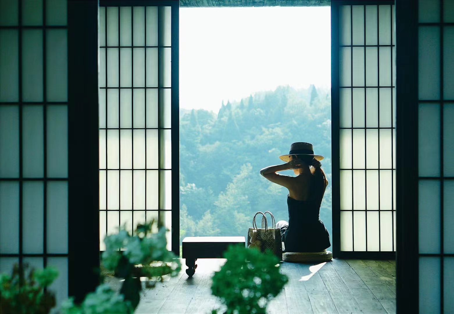 「光野山」宋式悬崖树屋大床房