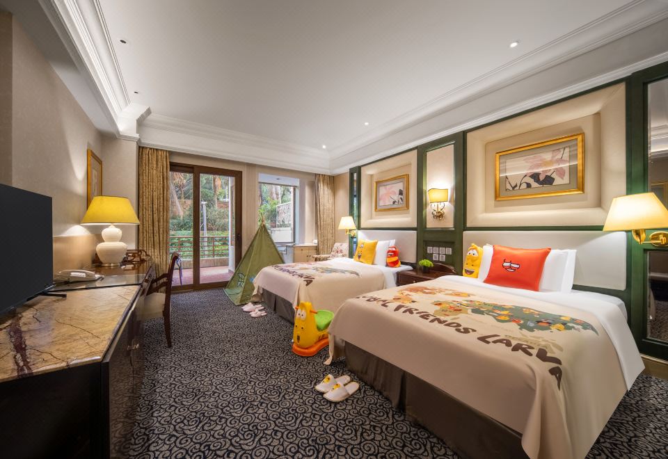 爆笑虫子亲子双床房-戴可思小童用品