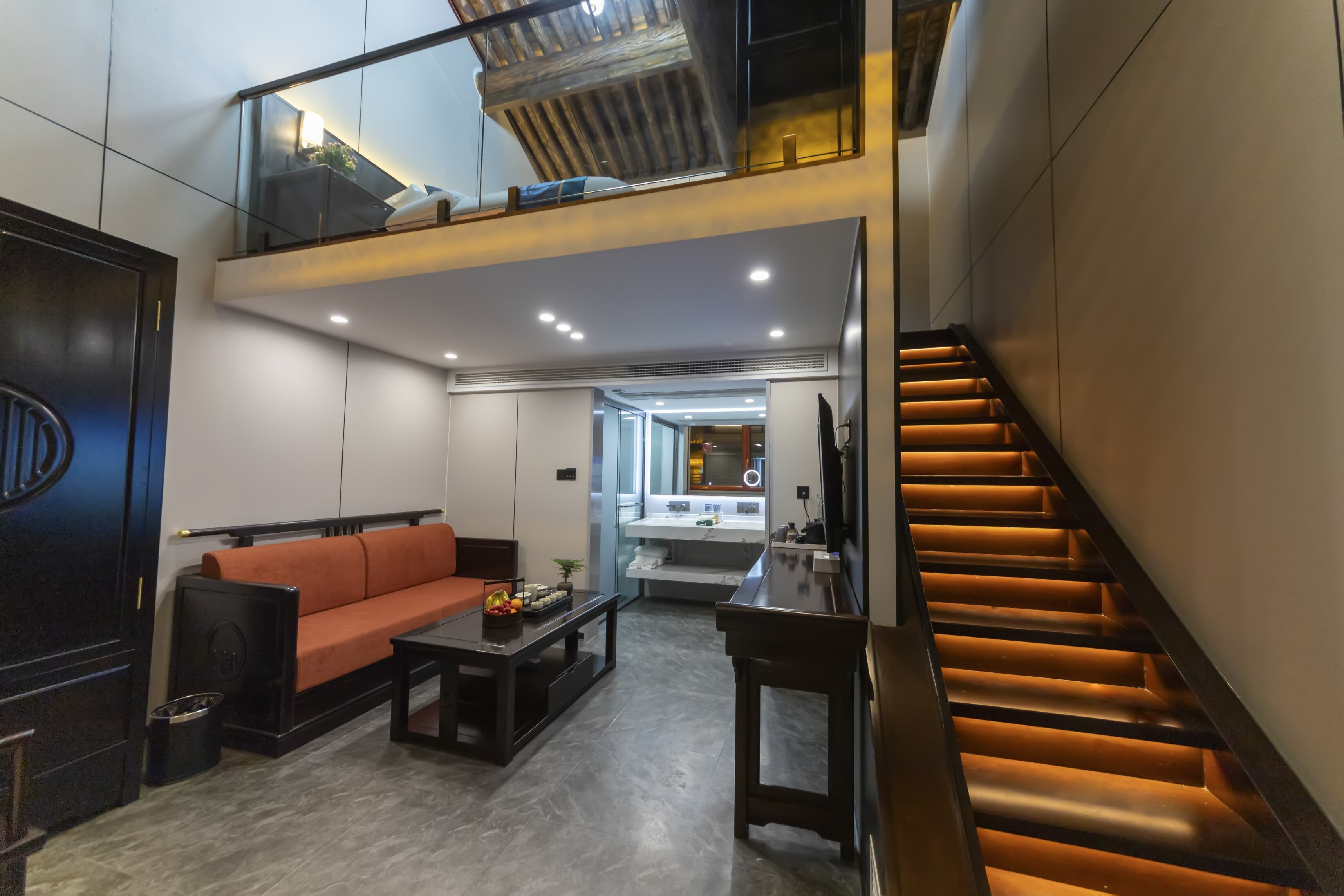 [重樓疊夢]LOFT智能大床房（小度語音控＋零壓床墊）