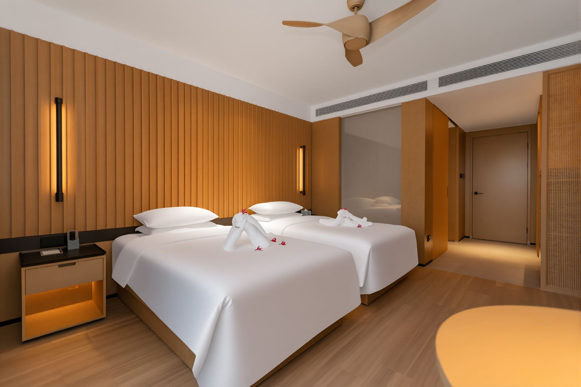 Dongrong Guest Deluxe Twin Bed Room