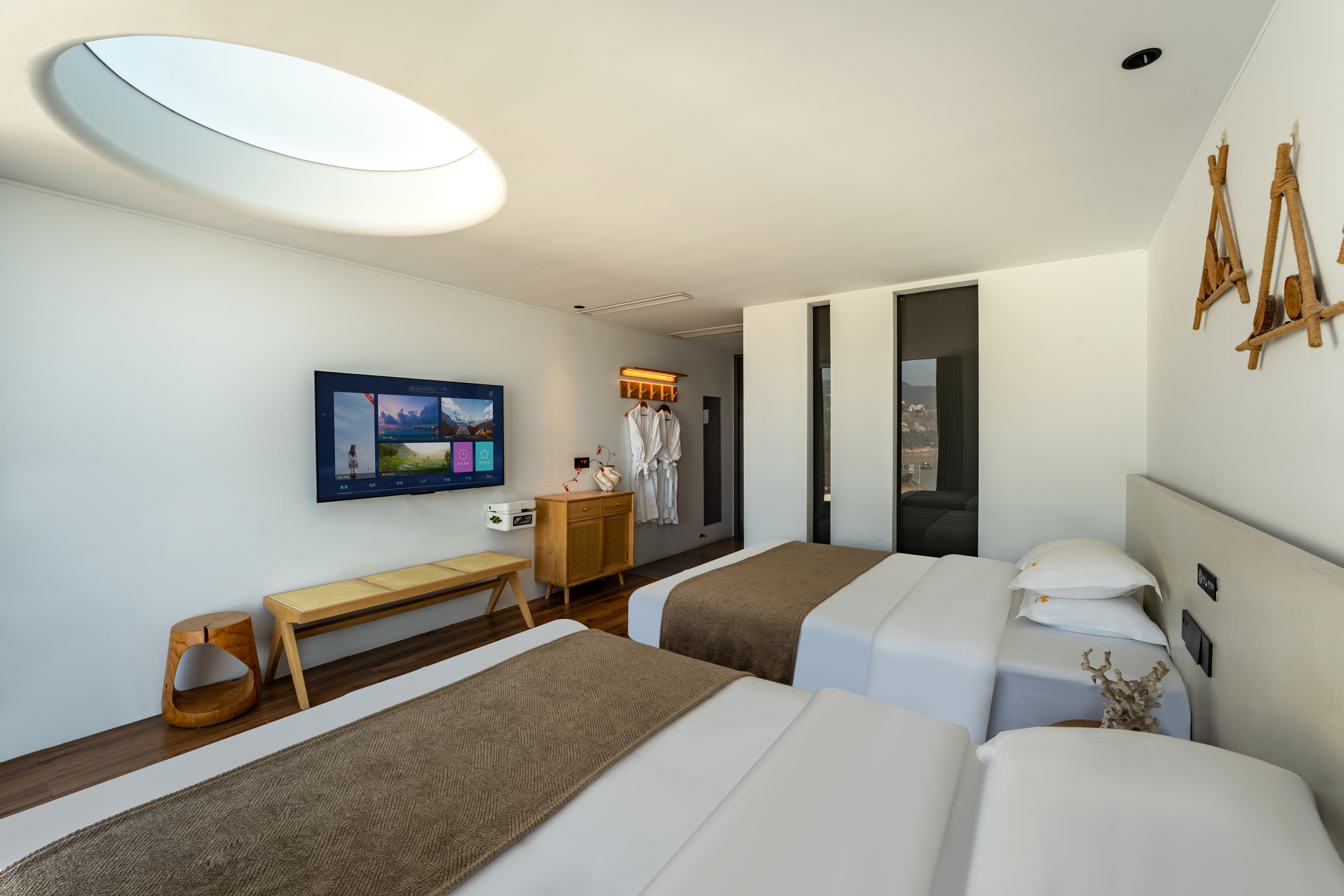 Floral Hotel·Xiapu Mid Mountain Lansu Hotel (Sansha Dongbi Store)暮云-180°海景双床房（海景+舒适床垫+智能马桶）