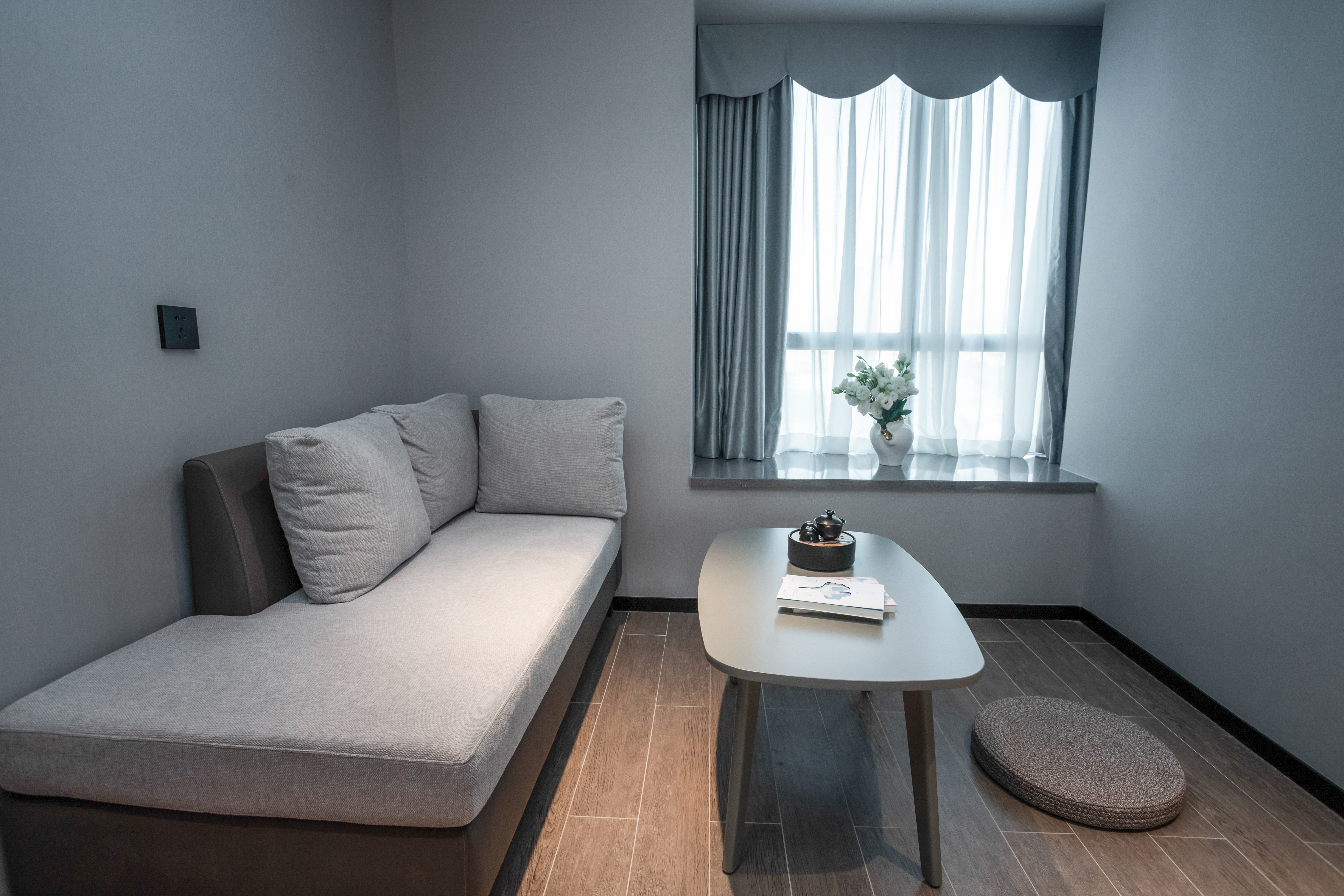 豪華景觀雙床房（180°落地窗+獨立會客區+品茗茶具）