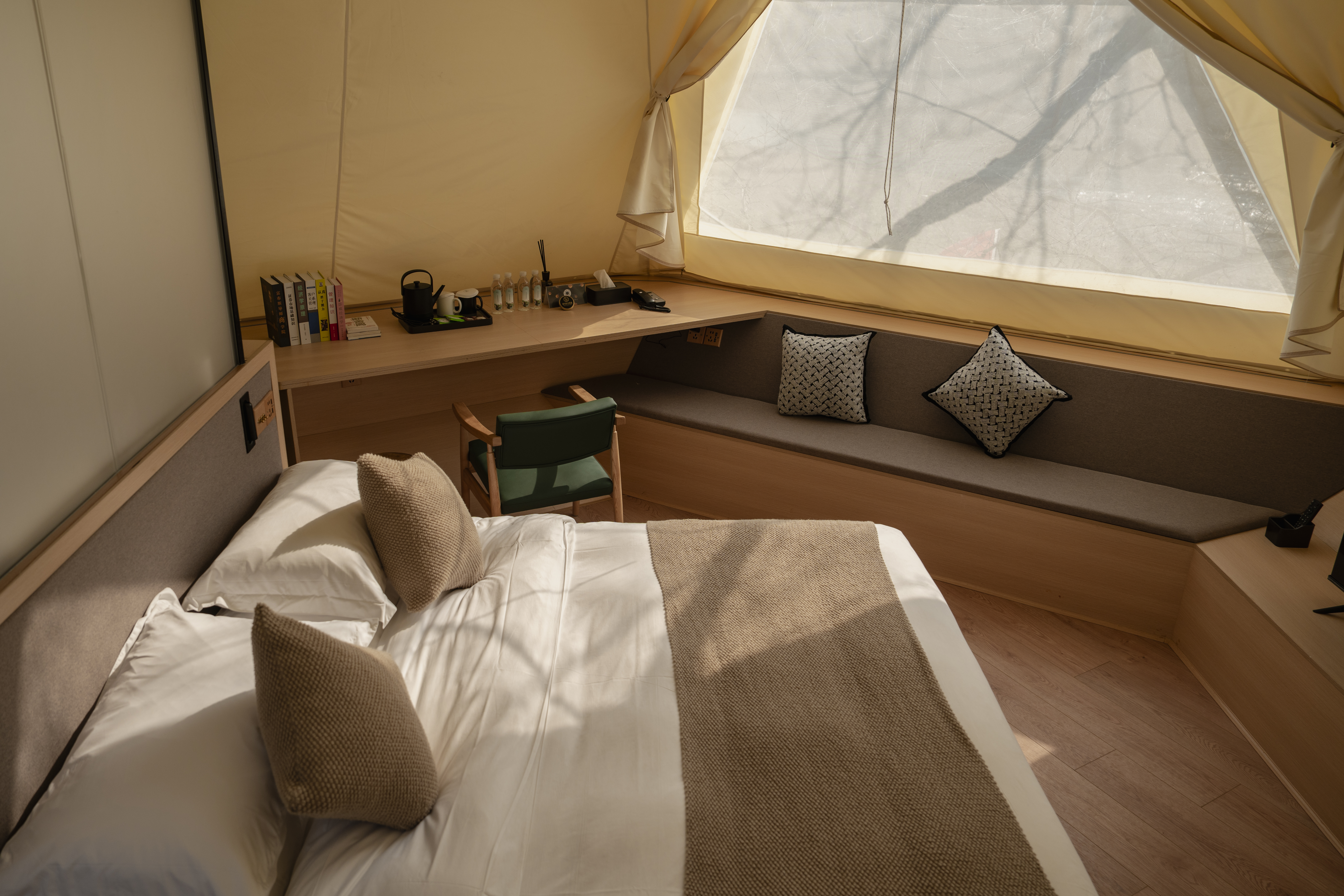 竹林丨帐篷大床房「山野之风·桌球麻将」