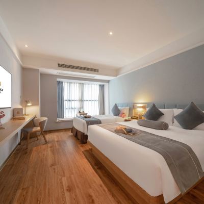 豪華家庭房【俯瞰繁榮城景+智能馬桶】 杭州愛丁堡假日飯店優惠