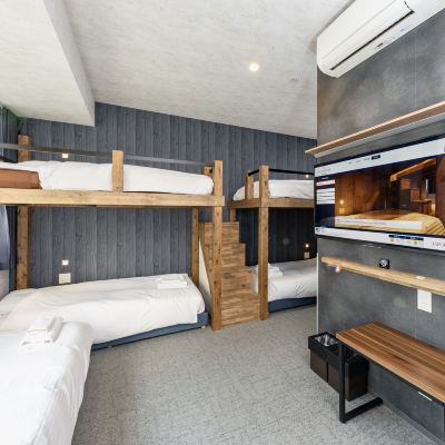 4 Single Beds (2 Bunk Beds) / 1 Sofa Bed / With Bathtub / Non-smoking WELLSTAY Namba Promo Code