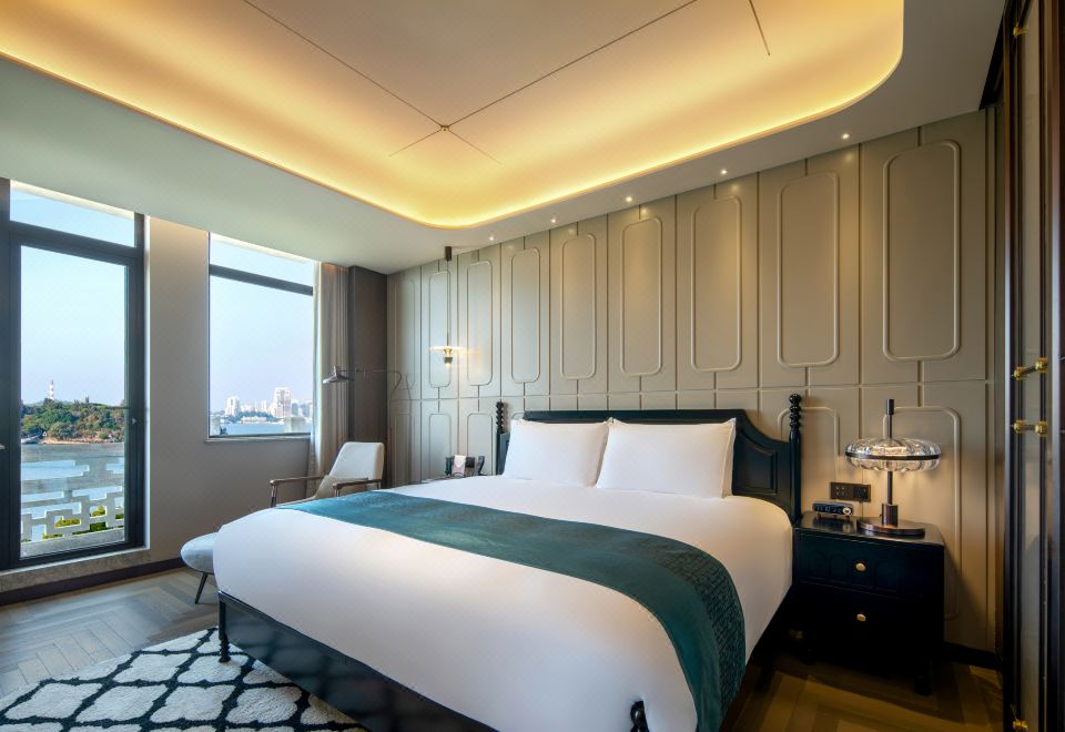 鼓浪嶼全海景單臥套房（夕陽海景落地窗+開放式陽臺）