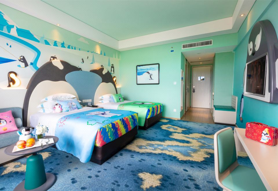 烟花景观房双床房