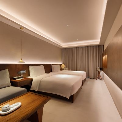 半夏雙床房 I Nespesso膠囊+杜拉維特潔具+MINI吧+新風 川行隱裡飯店（成都寬窄巷子店）優惠