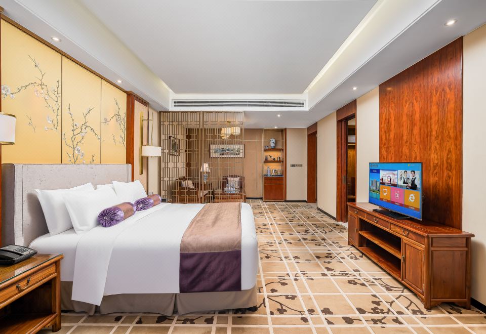 豪華城景大床房（斯林百蘭床墊+德國高儀恆温沐浴）