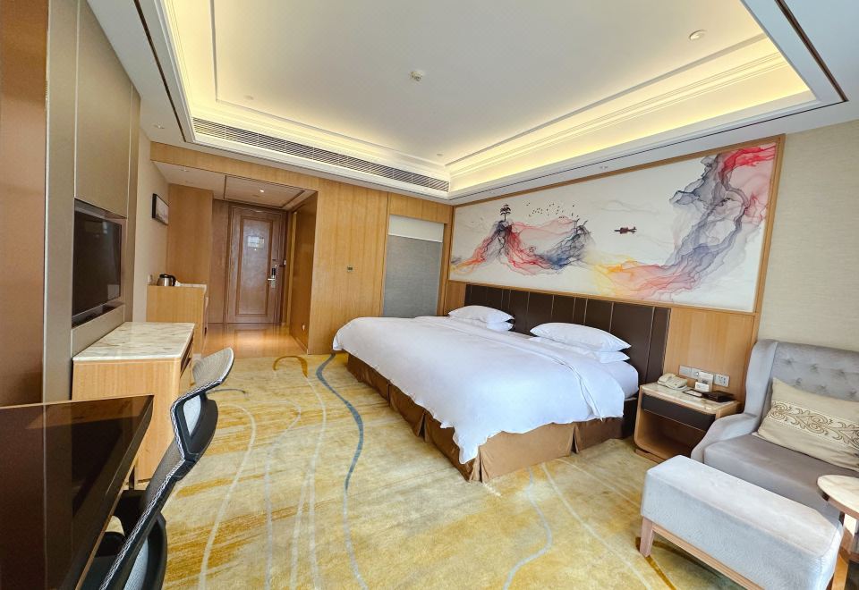 Business Family Double Bed Room (High-Rise Night View Of Yong City + Exclusive Cozy Room + Extra Large Family Bed)