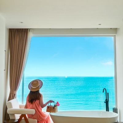 見海·海景浴缸大床房 白房子·深圳南澳沙灘海景美宿優惠