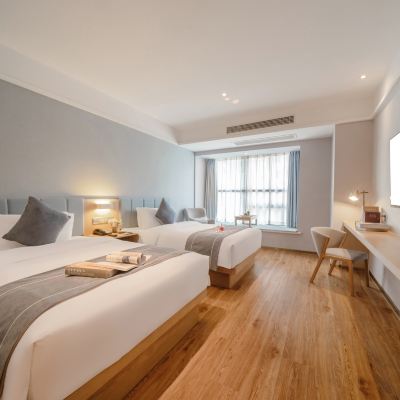 豪華雙床房【俯瞰繁榮城景+智能馬桶】 杭州愛丁堡假日飯店優惠