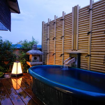 【碧川閣】露天風呂付き客室 京都　嵐山温泉　渡月亭 クーポン