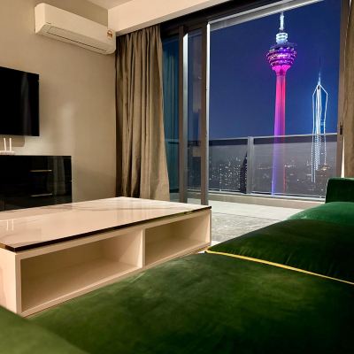 飯店豪華兩臥套房 【吉隆玻塔景觀帶陽台】 網紅泳池吉隆坡市中心雙子塔豪瑪飯店優惠