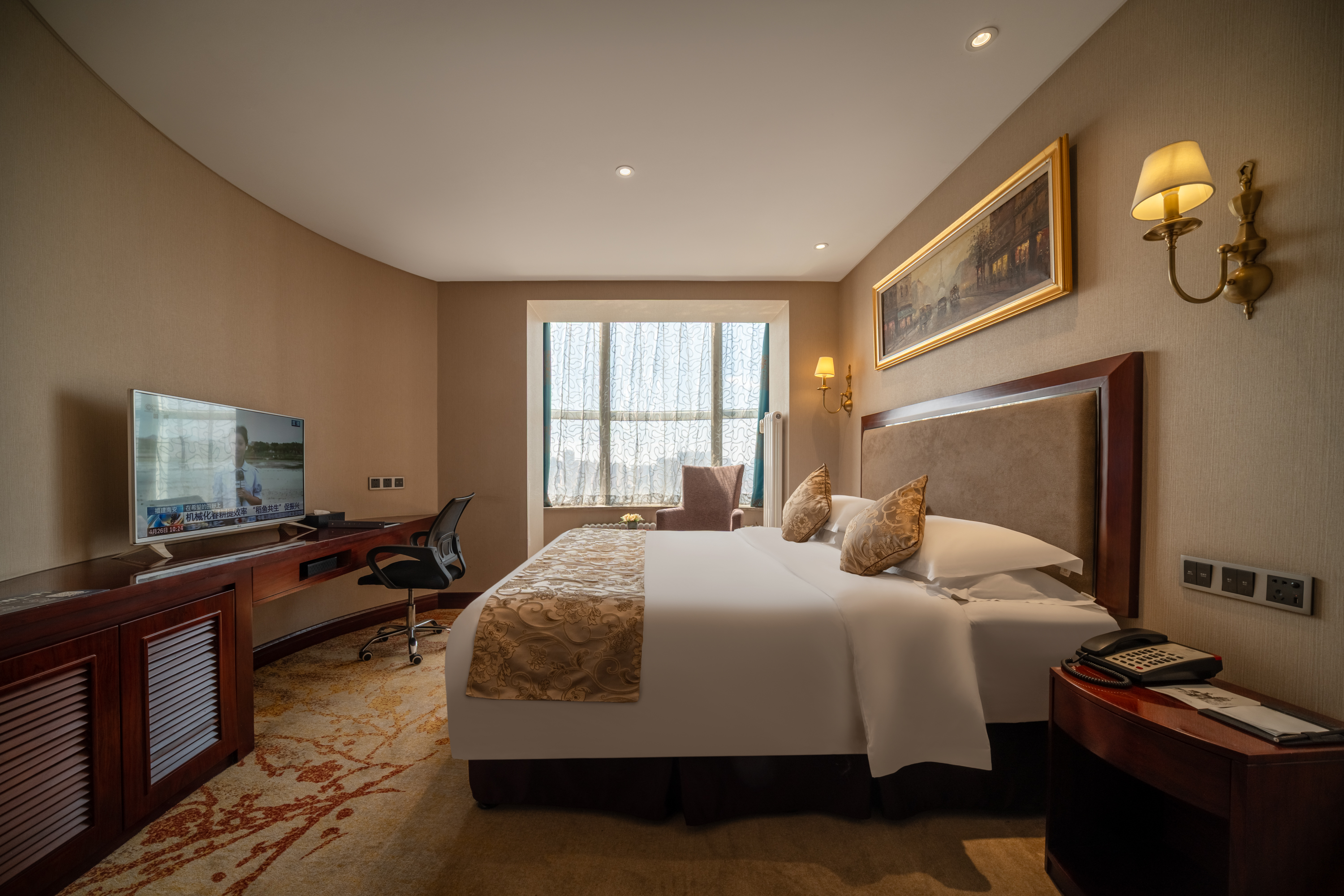 巴黎舒悅大床房·空氣凈化器·潤境加濕器