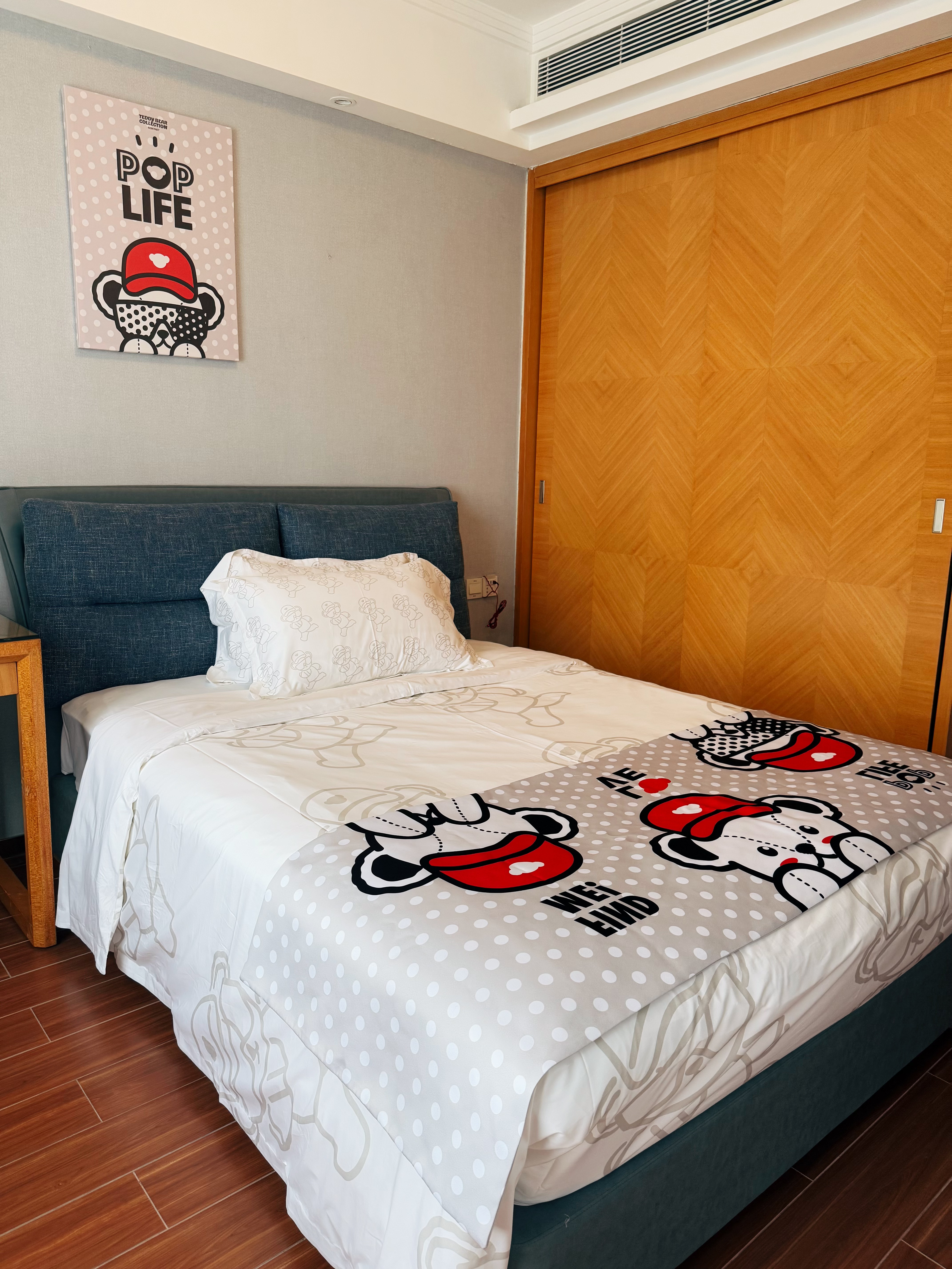 泰迪主题两居室｜全景大阳台｜洗衣机｜全功能厨房