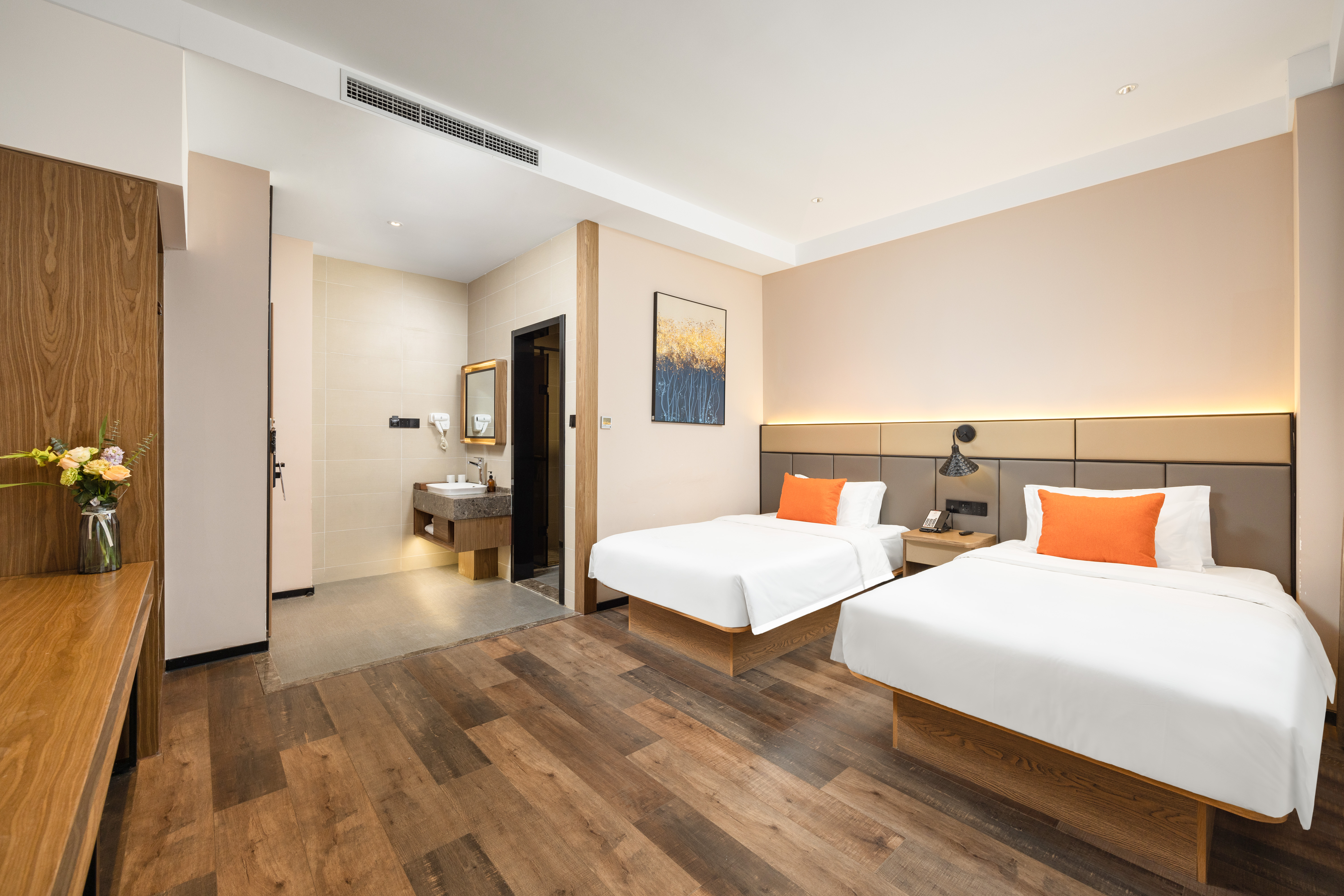 禧雅·漫享高级双床房【乾湿分离+1080P智能投屏】