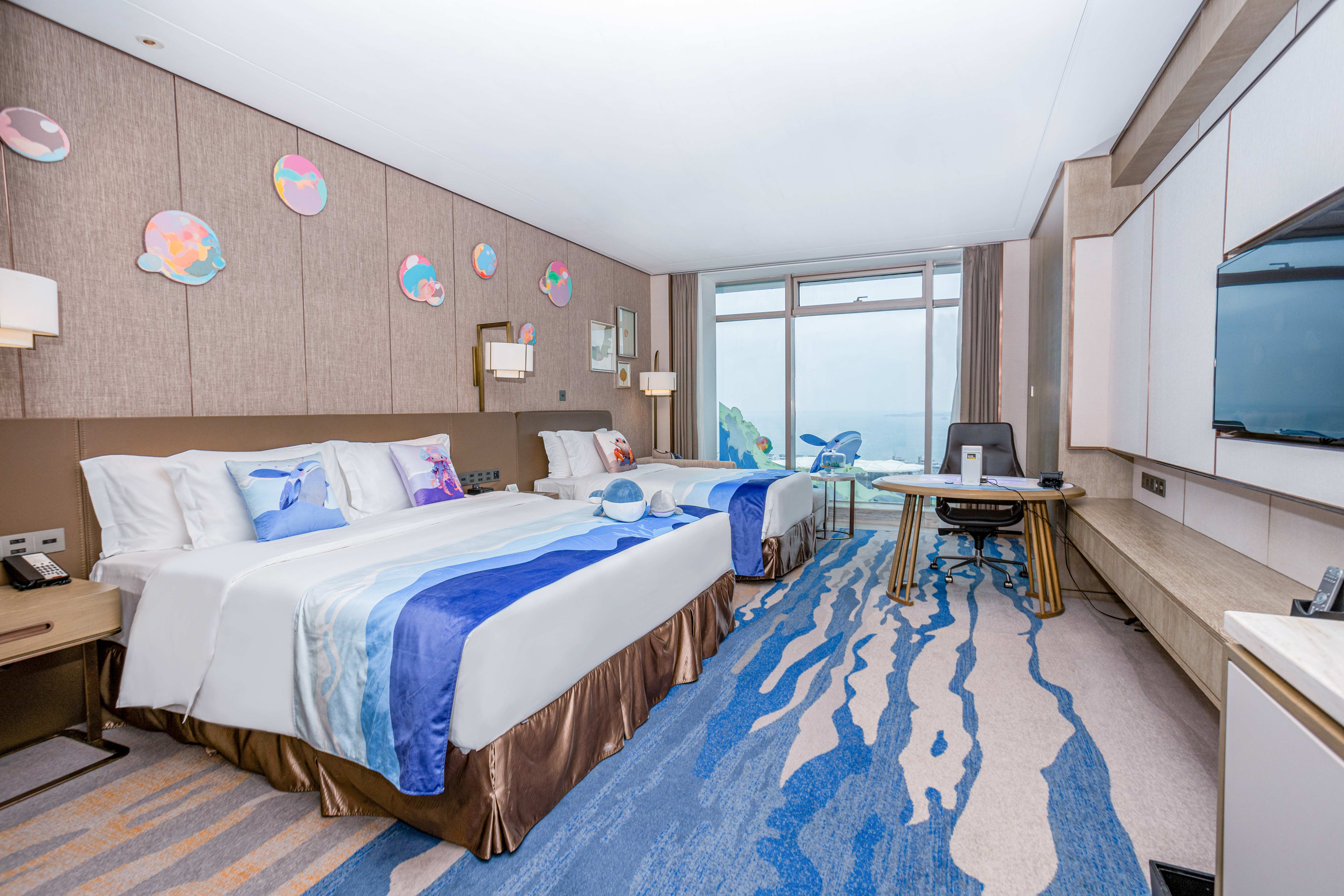 奇鲸幻境.家庭亲子海景房（180°海上日出）