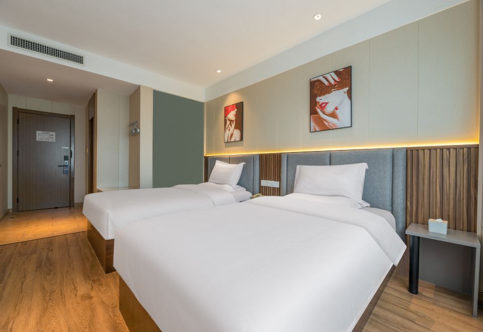 长乐未央双床房+晨钟暮鼓+自然整洁+深度好眠