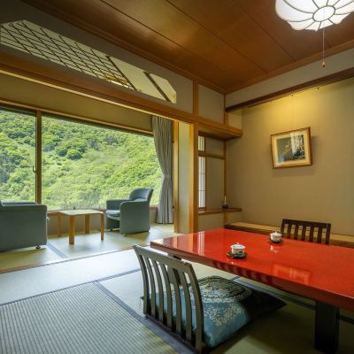 【日式房間/40平米】12帖榻榻米+陽台（川音・渓谷） 蘆之牧溫泉丸峰日式飯店本館優惠