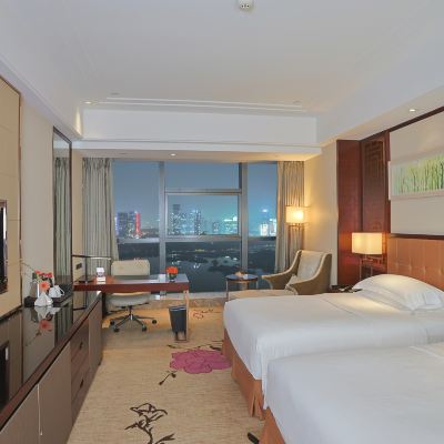 湖景雙床房 義烏博覽皇冠假日酒店優惠