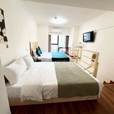 雲棲·loft高級雙床房【投屏電視+洗衣機+小冰箱】 墨景飯店（重慶觀音橋店）優惠