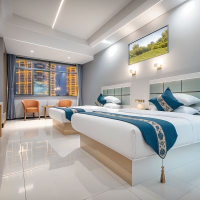 暖陽雙床家庭房（大金塔星光夜景） 納魯滙瑞飯店（西雙版納告莊星光夜市店）優惠