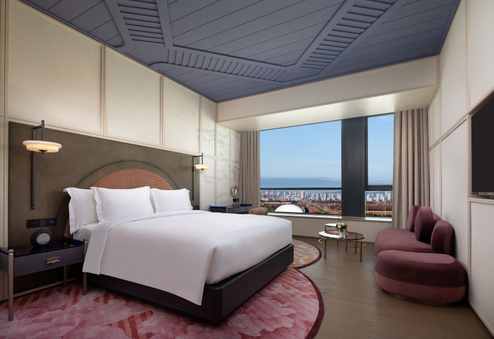 精品房 超大床 园景