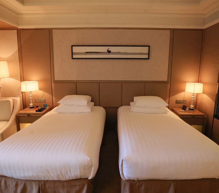 高级市景双床房