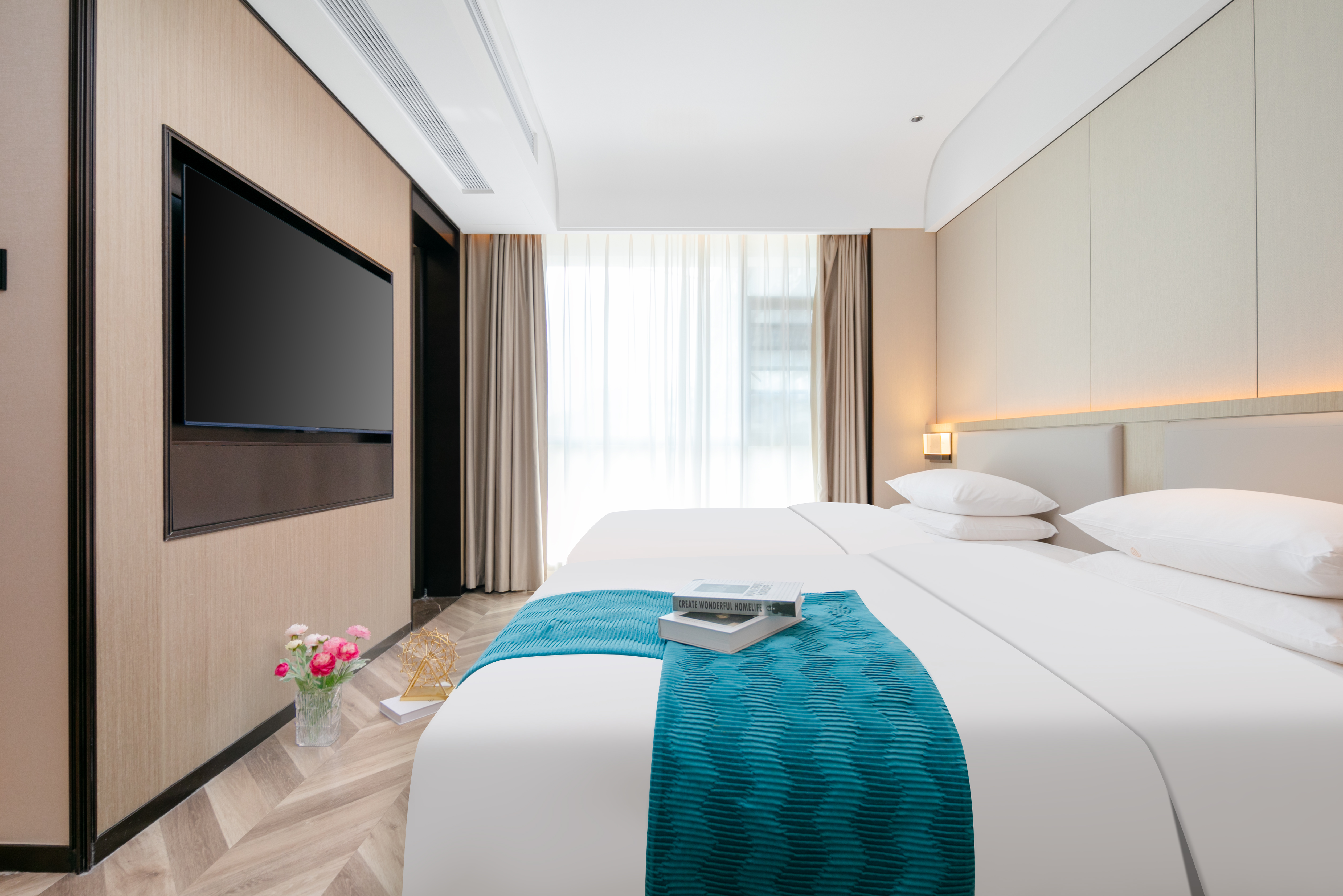 璞隐I奢品双床房（全景落地窗+深睡品牌床垫+全屋智控）