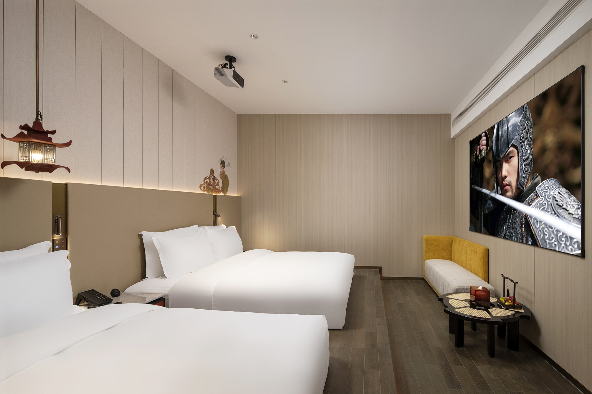 雅致·永宁谧境双床房【高清投影+智能客控+慕思床垫】