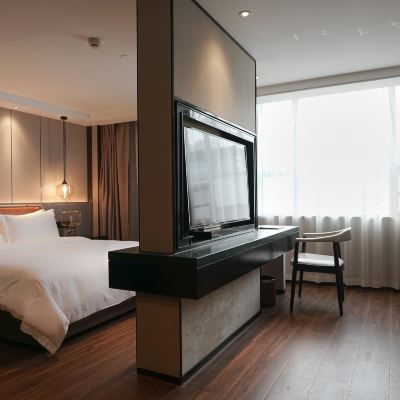 行政大床房（全身鏡·靜謐舒適·柔軟沙發） 柏高飯店（廣州塔大塘地鐵站店）優惠