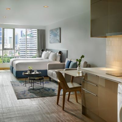 雙床一室公寓 莎瑪阿索克湖景服務式公寓優惠