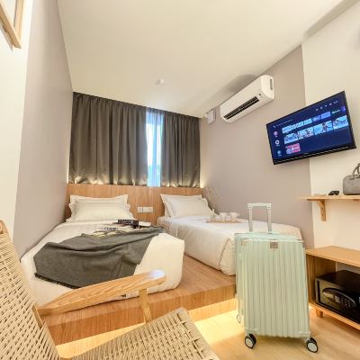 豪華雙床 - 共用浴室 筆章Sleep Box飯店優惠