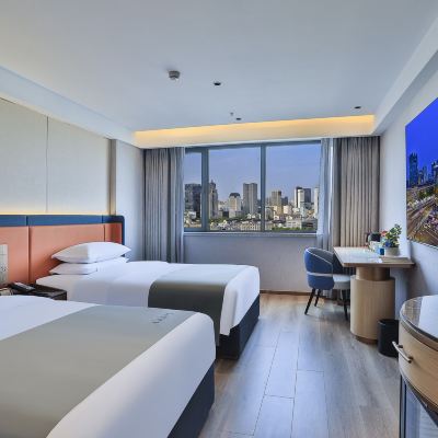 城景雙床房「高空觀景.智能客控.深睡床墊.深睡乳膠枕」 杭州西湖武林廣場蘭歐國際飯店優惠