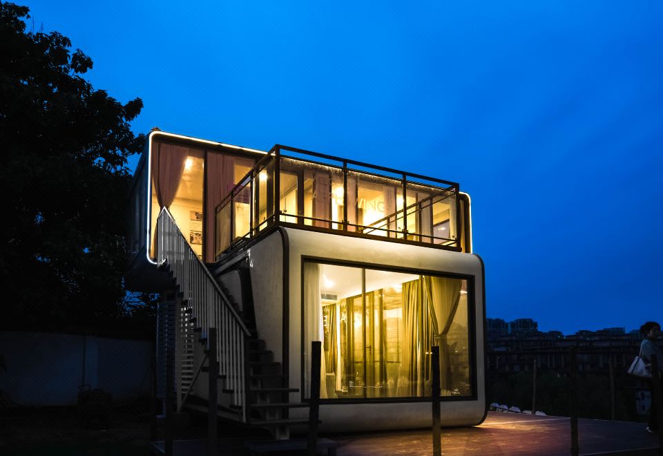 院子里·情侣闺蜜苹果仓大床房