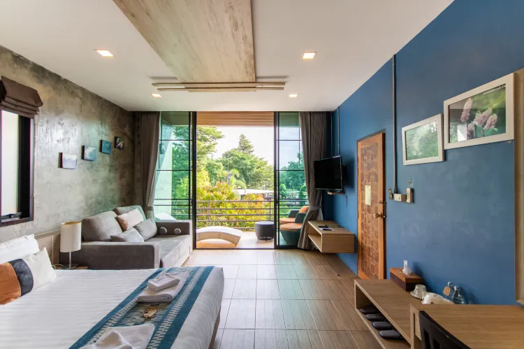 ห้องลอฟต์เตียงใหญ่วิวสวน