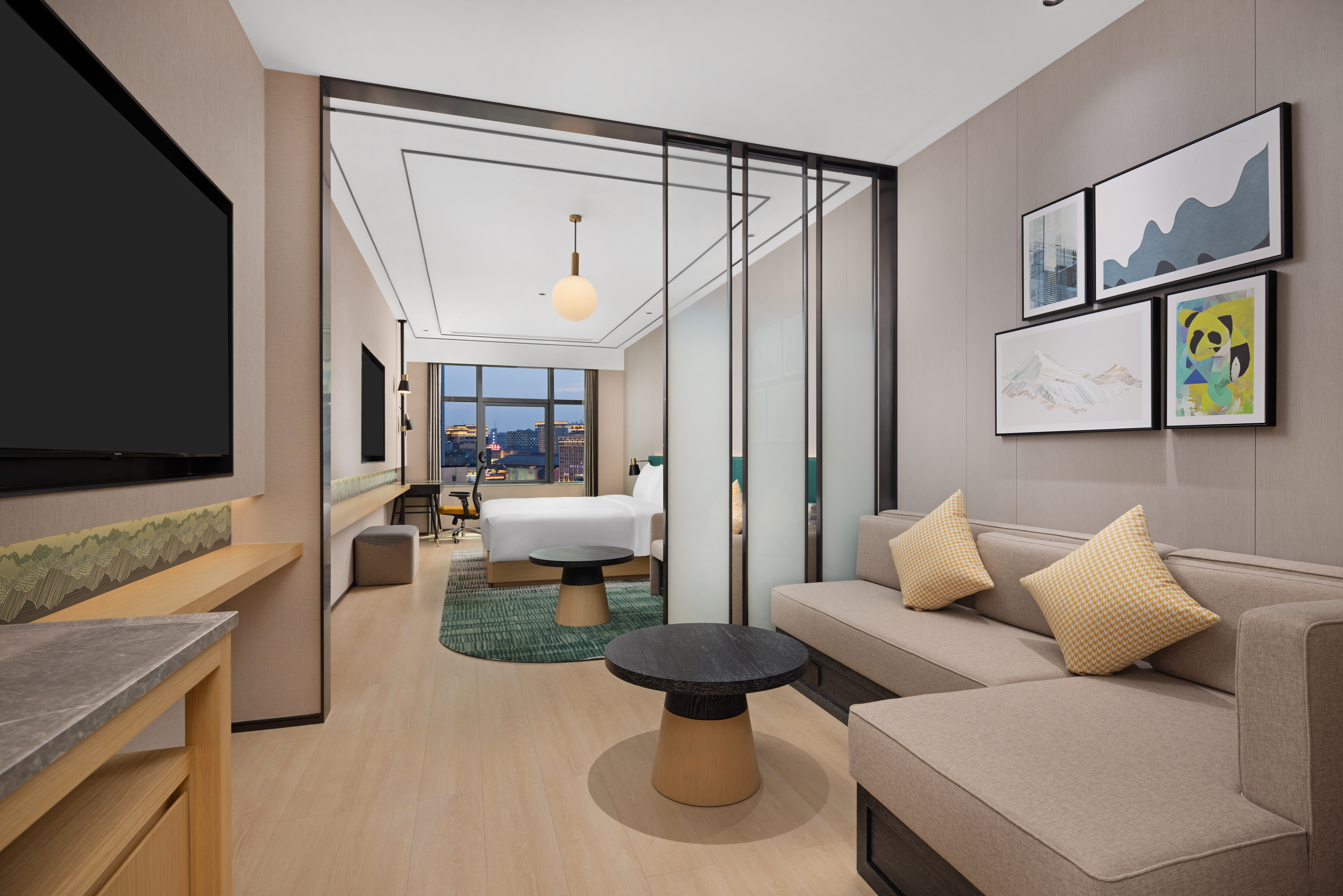 花園大床房（縱享雙TV+會客廳）