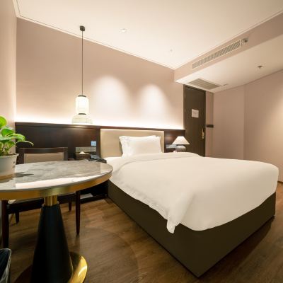 雅緻大床房（配備客房冰箱+辦公桌椅+電視可投屏） 北京便宜坊飯店（天安門廣場店）優惠