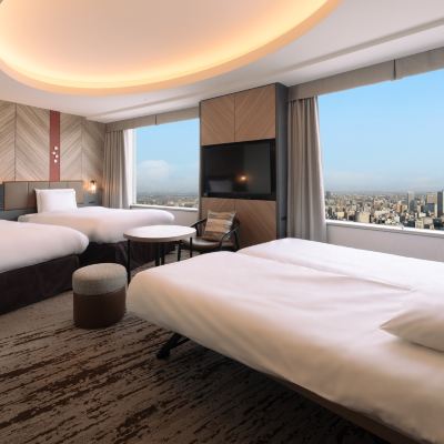 俱樂部四人房帶雙床和梳化床（22層及其以上，42㎡）禁菸 札幌王子飯店優惠