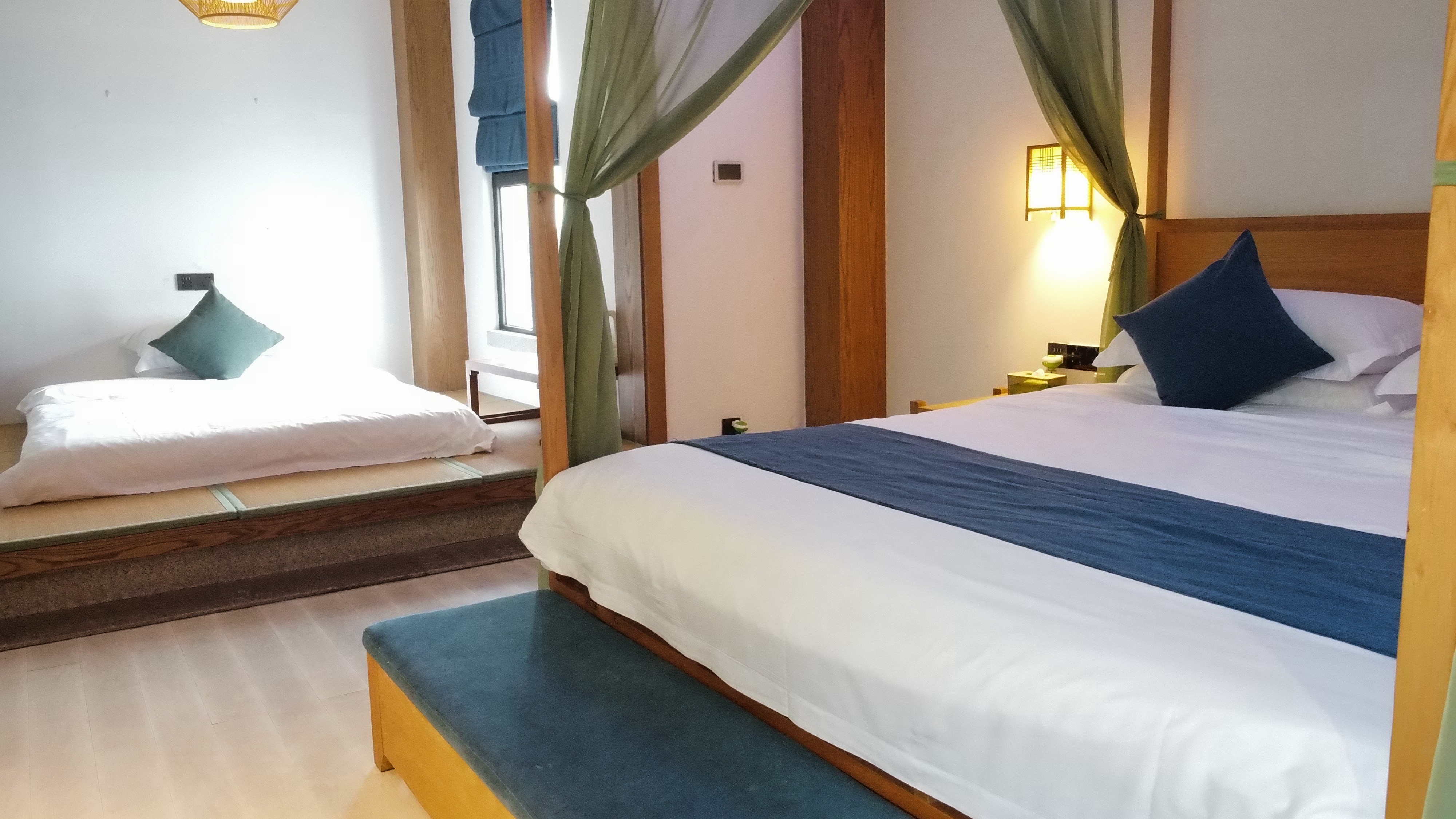 Miaotang yanziwu Guesthouse高级园景家庭房（榻榻米）｜智能｜恒温地暖