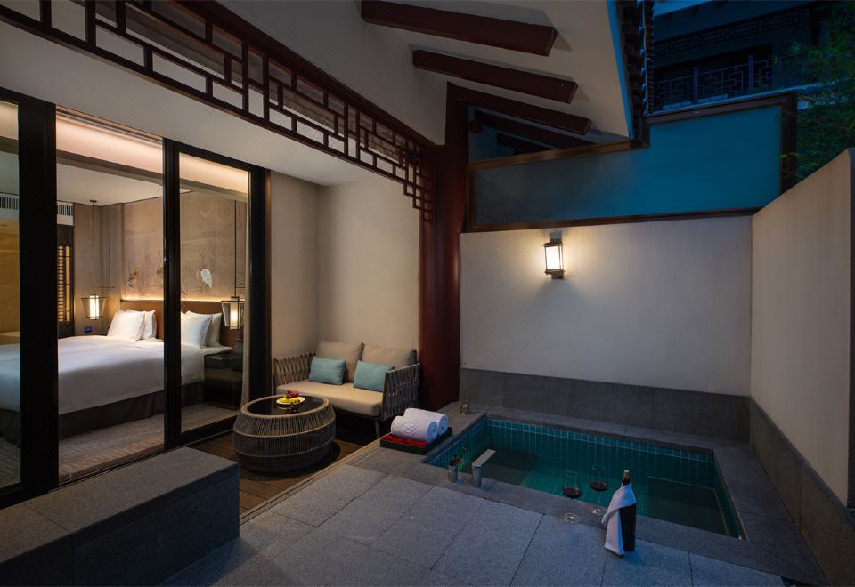 湿地公园秘境豪华双床房（私密庭院+泡池）