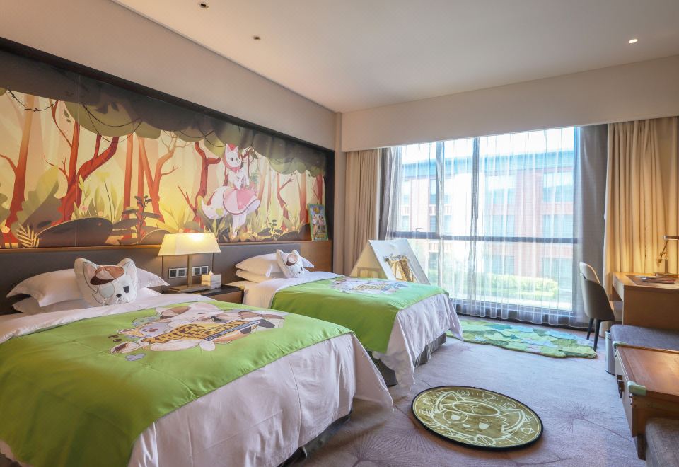 迈克狐主题双床房