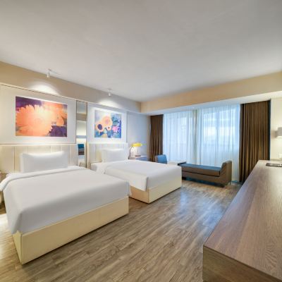 精緻雙床房+助眠負氧離子氧吧 錦江都城飯店（杭州下沙店）優惠