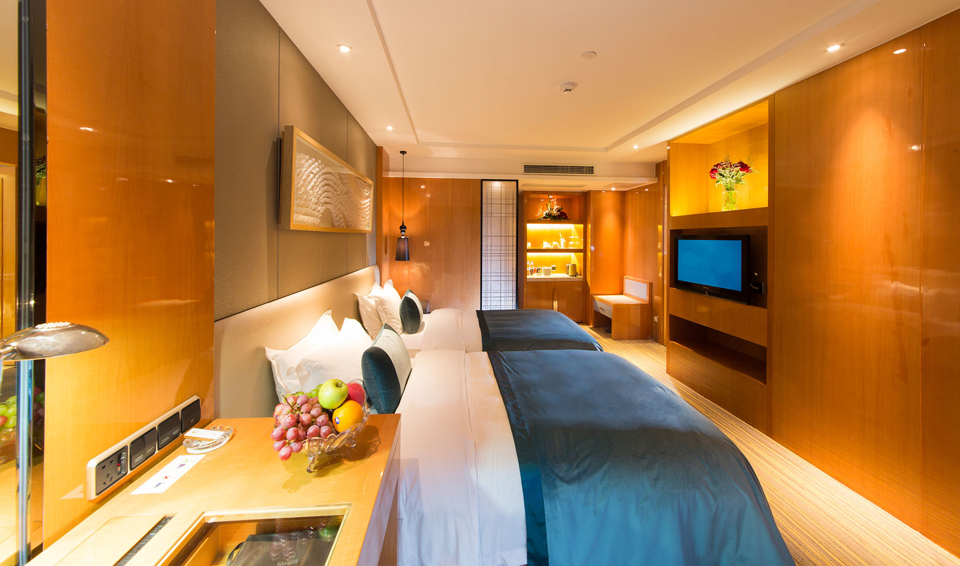 精選雙床房（舒適浴缸+小冰箱）