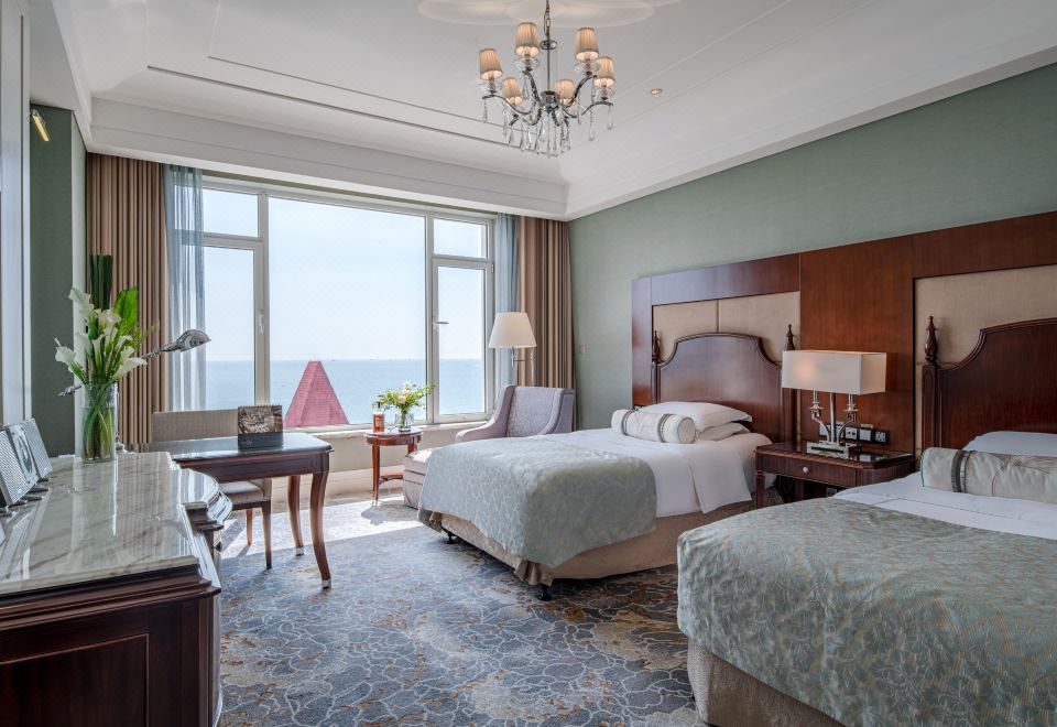 SeaView Garden Hotel QingdaoBusiness Sea-view Twin Room